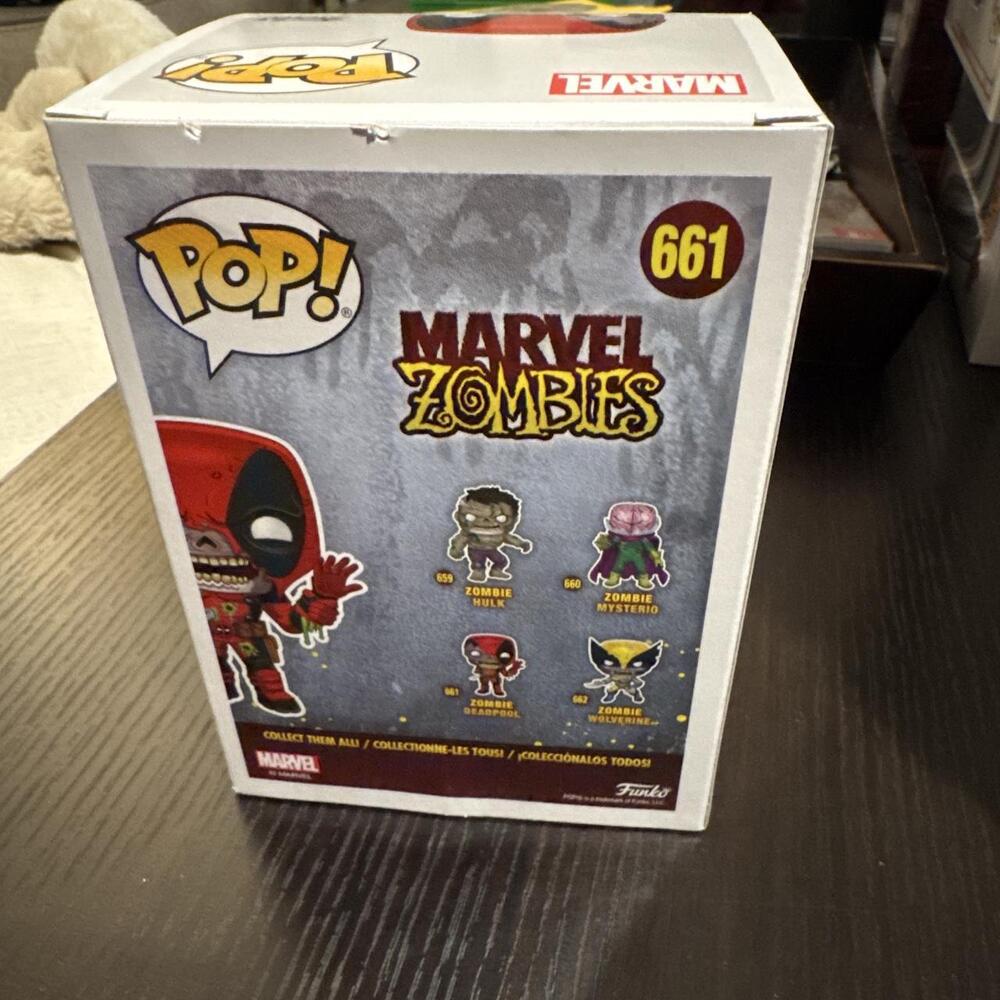 Marvel Zombies Funko Pop Deadpool #661 - Picture 2 of 3